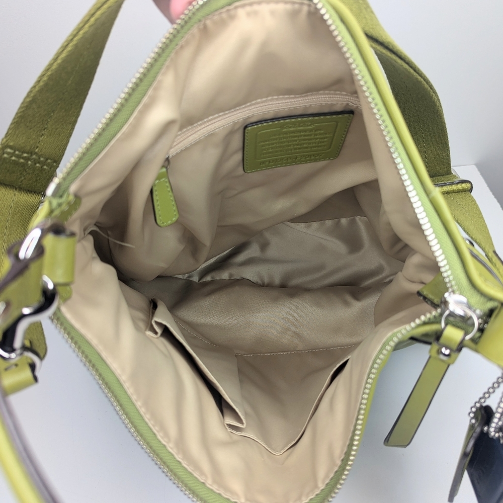 Coach Olive Green Leather Hobo Bag - Picture 2 of 8